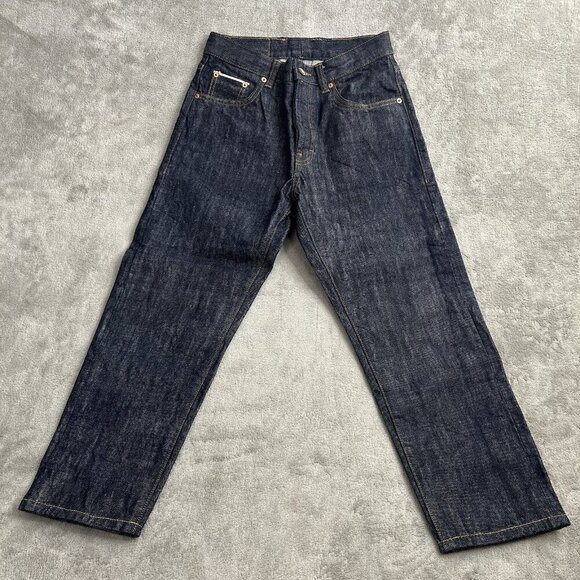 Taylor Stitch Jeans Mens 24x22” Democratic Selvedge Red Line Dark Wash Denim - Picture 4 of 16